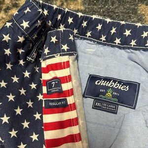 Chubbies Patriotic Star and Stripe Shorts
